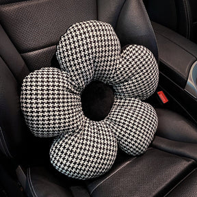 Housse de siège de voiture en maille respirante à damier de luxe ensemble complet