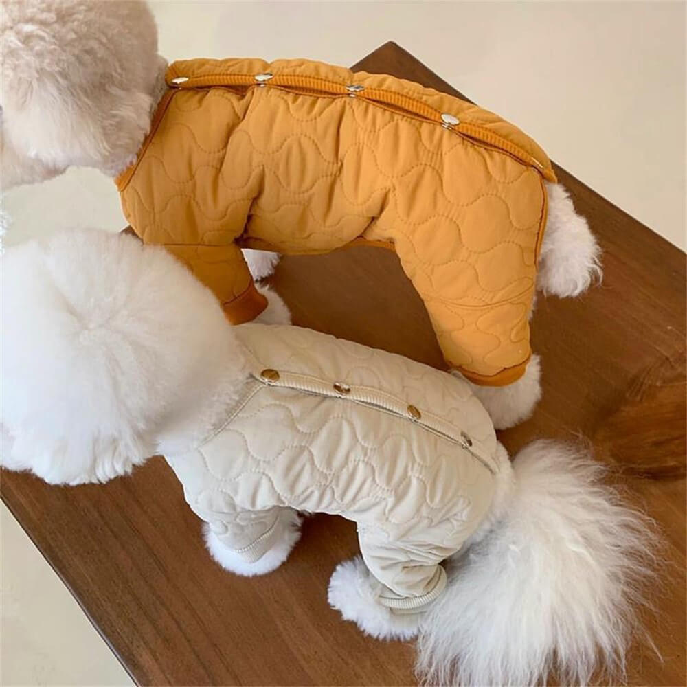 Pyjama matelassé confortable pour chien - Confort ultime pour les nuits fraîches