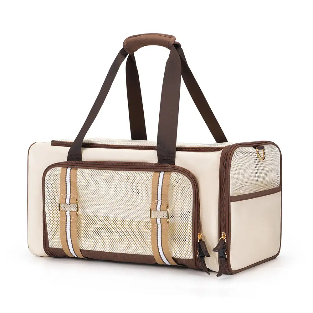 Sac de transport pour chat 3 en 1, extensible, grande capacité et respirant, pour voyage et transport aérien.