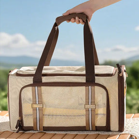 Sac de transport pour chat 3 en 1, extensible, grande capacité et respirant, pour voyage et transport aérien.