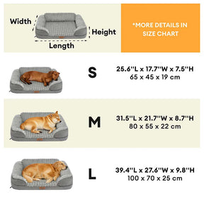 Lit orthopédique pour chien en peluche moelleux lavable - ComfyPaws