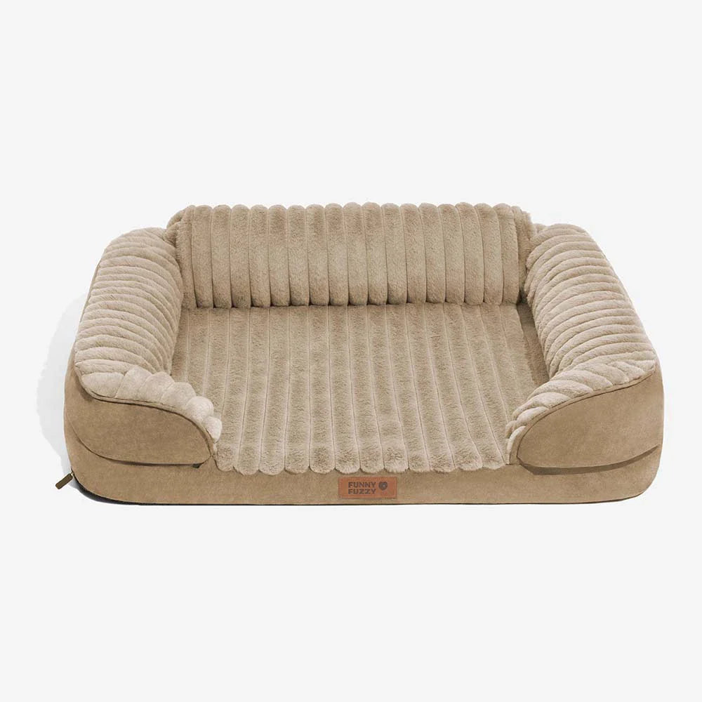 Lit orthopédique pour chien en peluche moelleux lavable - ComfyPaws