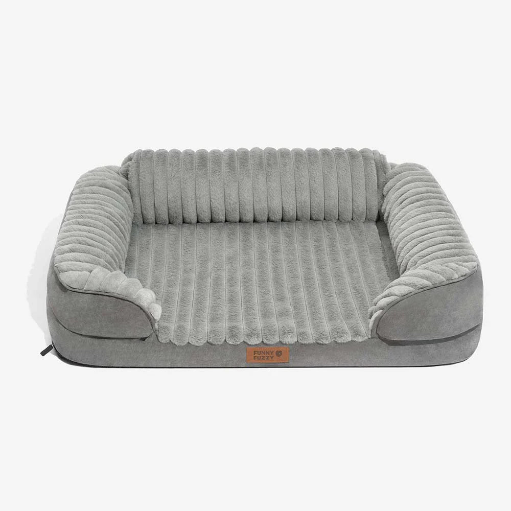 Lit orthopédique pour chien en peluche moelleux lavable - ComfyPaws