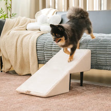 Rampe pour chien 2 en 1 en bois convertible avec marchepied pour la maison