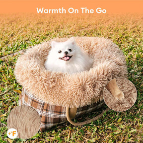 Sac de transport pour animaux 2 en 1 grand et tout temps et sac de couchage pour chien - Plaid du Voyager