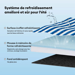 Lit orthopédique tapis rafraichissant grands chien - Chill Nest