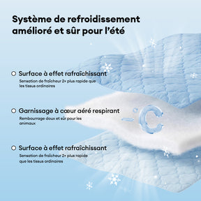 Couverture et Tapis rafraîchissant pour chien double face - Chill Nest