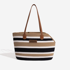 Sac de plage en coton tissé léger fait main transport pour animaux idéal pour les vacances d'été