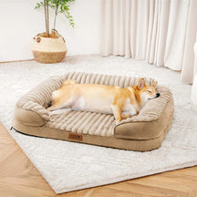 Lit orthopédique pour chien en peluche moelleux lavable - ComfyPaws