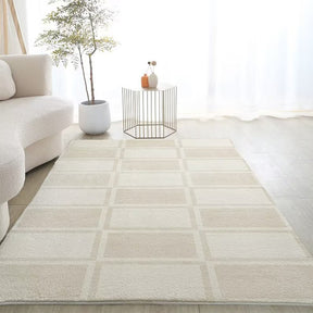 Tapis style moderne simple en fausse laine de cachemire