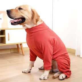 Pyjama polaire confortable pour chien vêtements de nuit idéaux pour grands chiens