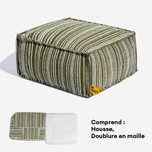 Pouf de rangement durable et lit pour chien - Funnyfuzzy SnugNest