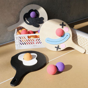 Jouet interactif pour chat avec raquette de ping-pong et corde élastique