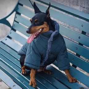 Manteau pour chien en fausse fourrure chaude et confortable avec boutons-pression