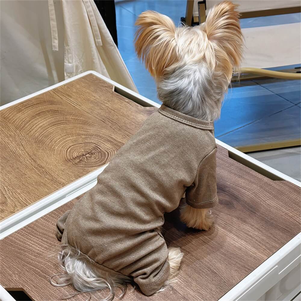 Pyjama confortable pour chien vêtements de nuit doux et chauds pour animaux