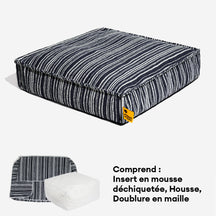 Pouf de rangement durable et lit pour chien - Funnyfuzzy SnugNest