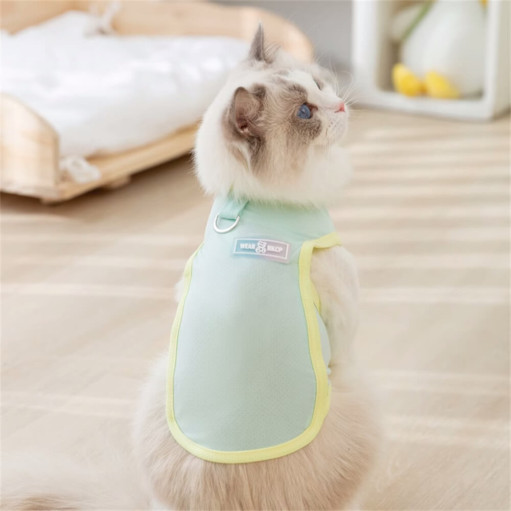 Gilet de Protection Solaire Réfrigérant Léger Été Vêtements pour Petits Chiens