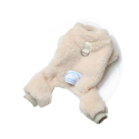 Combinaison en peluche confortable pour chien – Confort ultime pour les promenades hivernales