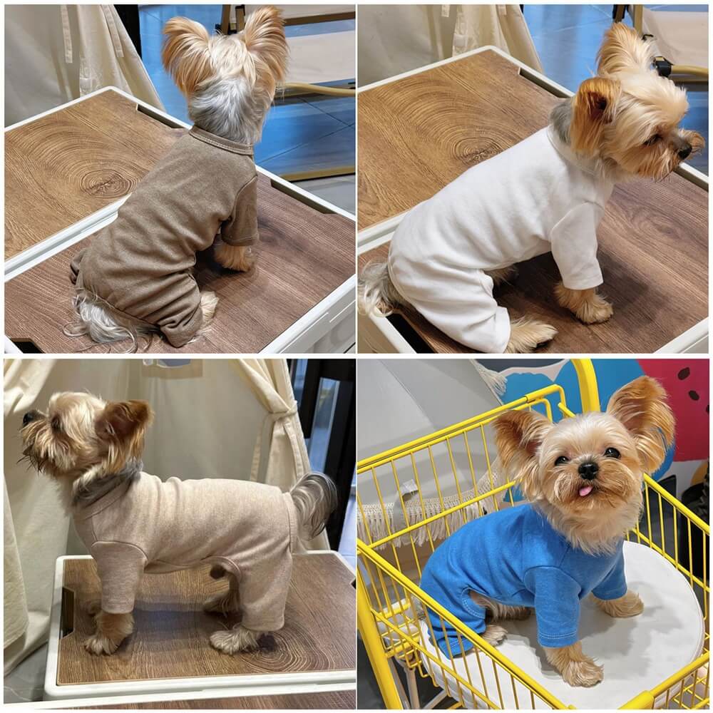 Pyjama confortable pour chien vêtements de nuit doux et chauds pour animaux