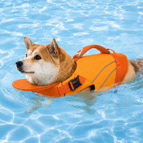 Gilet de sauvetage pour chien avec support de menton amovible