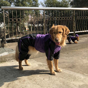 Imperméable Complet pour Chien en Tissu Oxford avec Jambes et Capuche