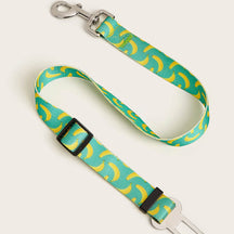 Laisse en nylon imprimé ajustable pour chien ceinture de sécurité pour voiture