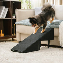 Rampe pour chien 2 en 1 en bois convertible avec marchepied pour la maison