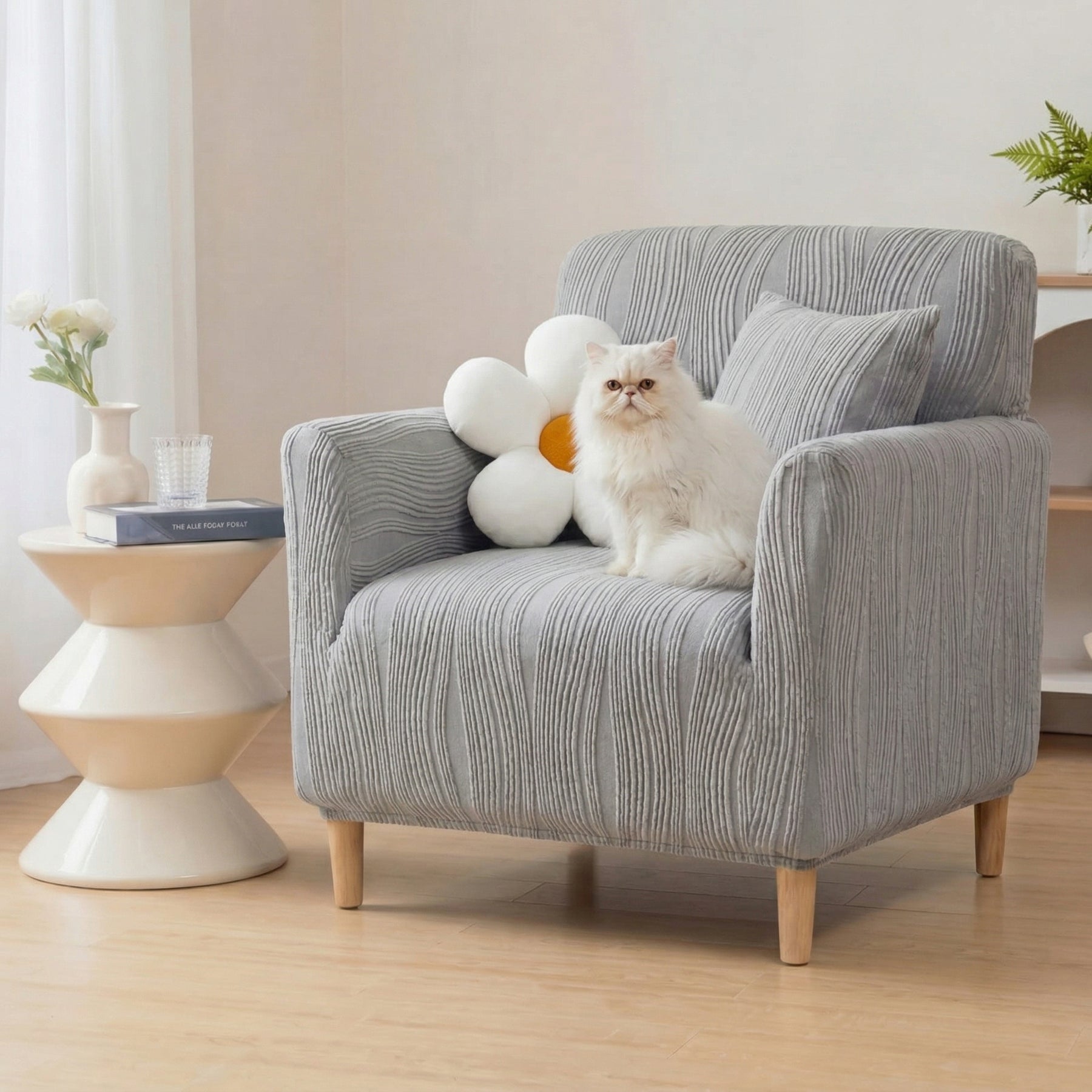 Housse de fauteuil, canapé extensible 1, 2, 3, 4 places anti-rayures