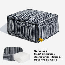 Pouf de rangement durable et lit pour chien - Funnyfuzzy SnugNest
