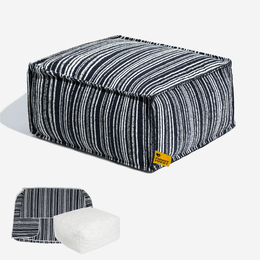 Pouf de rangement durable et lit pour chien - Funnyfuzzy SnugNest