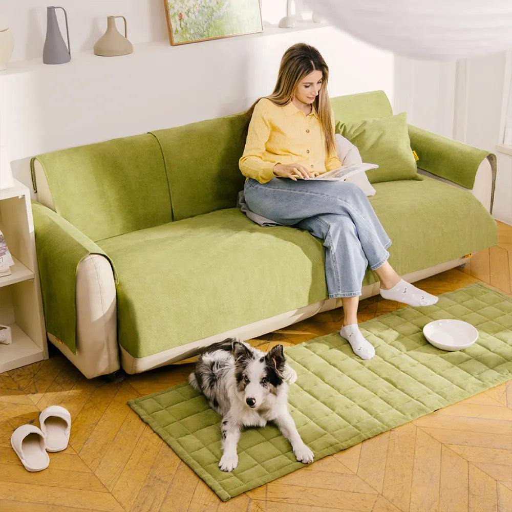 Housse de canapé imperméable toutes saisons, résistante aux taches et durable – Rétro