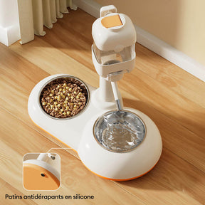 Distributeur automatique pour animaux avec bol d'alimentation et d'eau