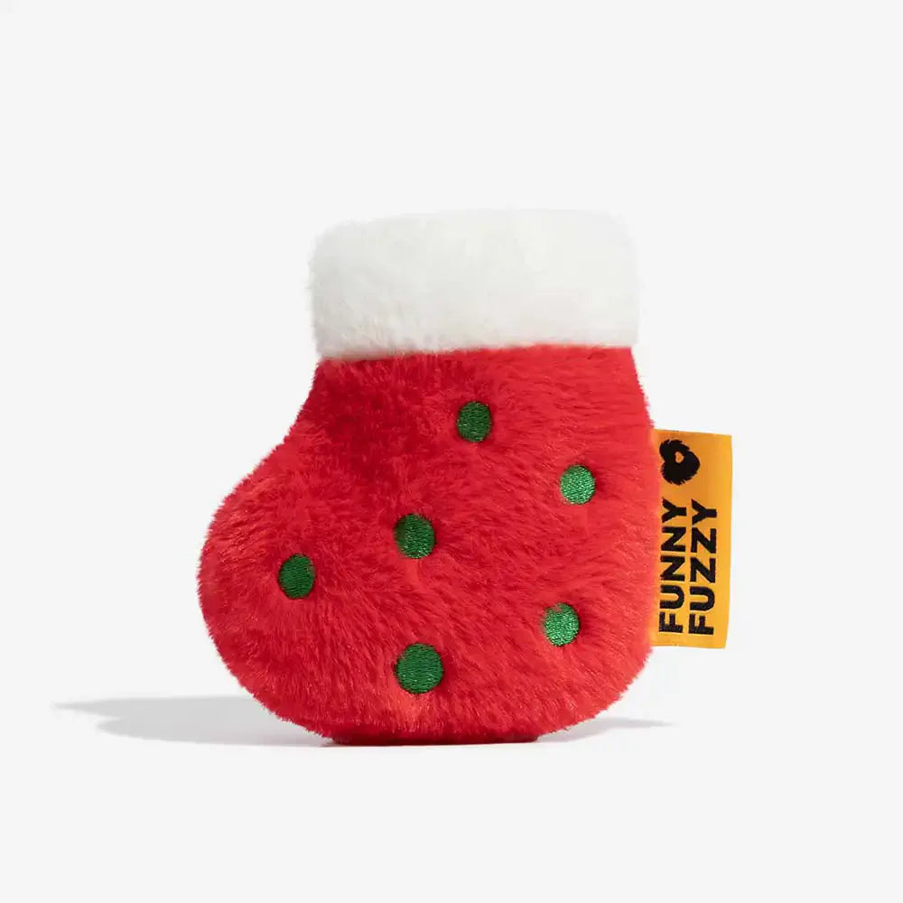 Jouet pour chien en peluche qui couine FUNNYFUZZY Noël - Joie de bas de Noël