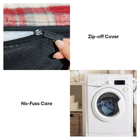 Lit pour chien orthopédique en peluche à carreaux vintage détachable avec coussin - Confort pour chiot