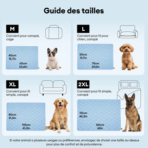Couverture et Tapis rafraîchissant pour chien double face - Chill Nest