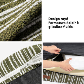 Pouf de rangement durable et lit pour chien - Funnyfuzzy SnugNest