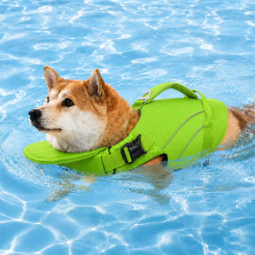 Gilet de sauvetage pour chien avec support de menton amovible