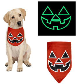 Bandana Lumineux pour Animaux Halloween | Collier et Bavoir Lumineux en Triangle