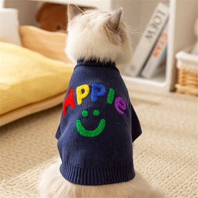 Pull Tricoté pour Chien Pomme Colorée