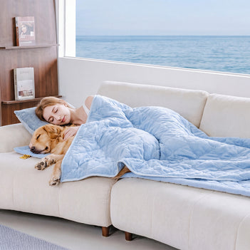 Couverture et Tapis rafraîchissant pour chien double face - Chill Nest