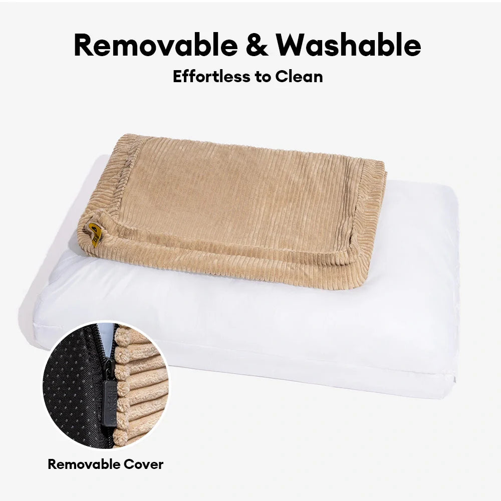 Lit orthopédique pour chien détachable, câlin et chaud - Cocoon à carreaux