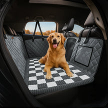 Housse de siège auto pour chien en simili cuir premium résistante à l'eau - RideProtector
