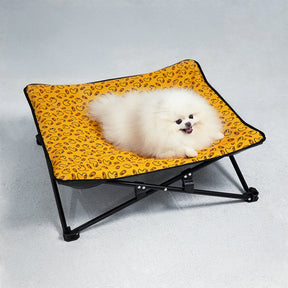 Lit pour chien pliable et lavable extérieur à motifs multiples