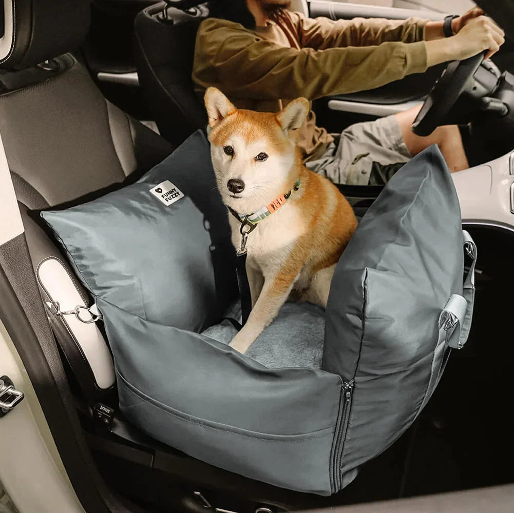 Siège auto pour chien imperméable ISOFIX avec système - Première classe