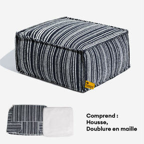 Pouf de rangement durable et lit pour chien - Funnyfuzzy SnugNest