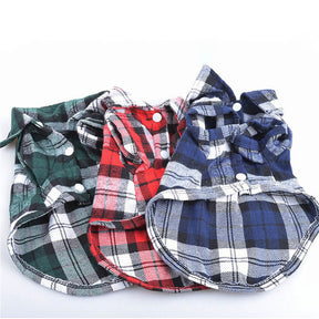 Chemise à carreaux classique pour chien - Confortable et élégante pour toutes les occasions