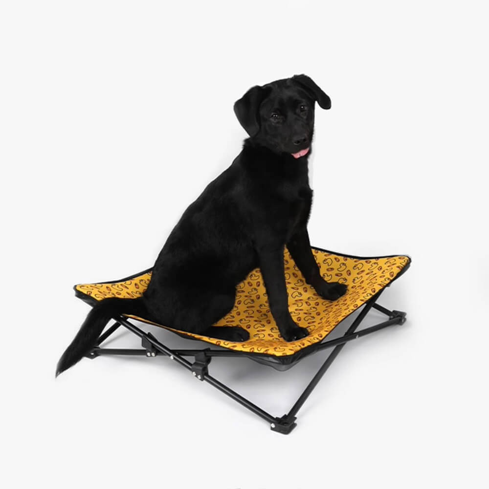 Lit pour chien pliable et lavable extérieur à motifs multiples