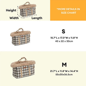 Sac de transport pour animaux 2 en 1 grand et tout temps et sac de couchage pour chien - Plaid du Voyager