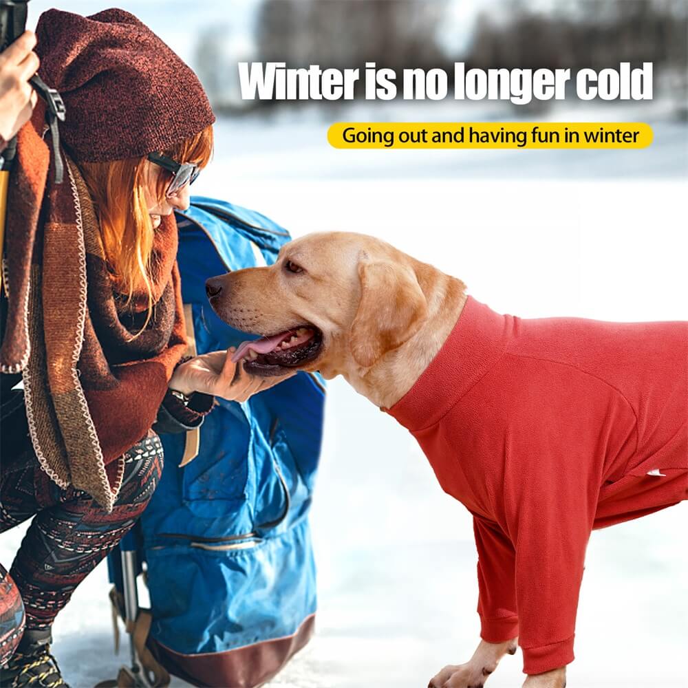 Pyjama polaire confortable pour chien vêtements de nuit idéaux pour grands chiens