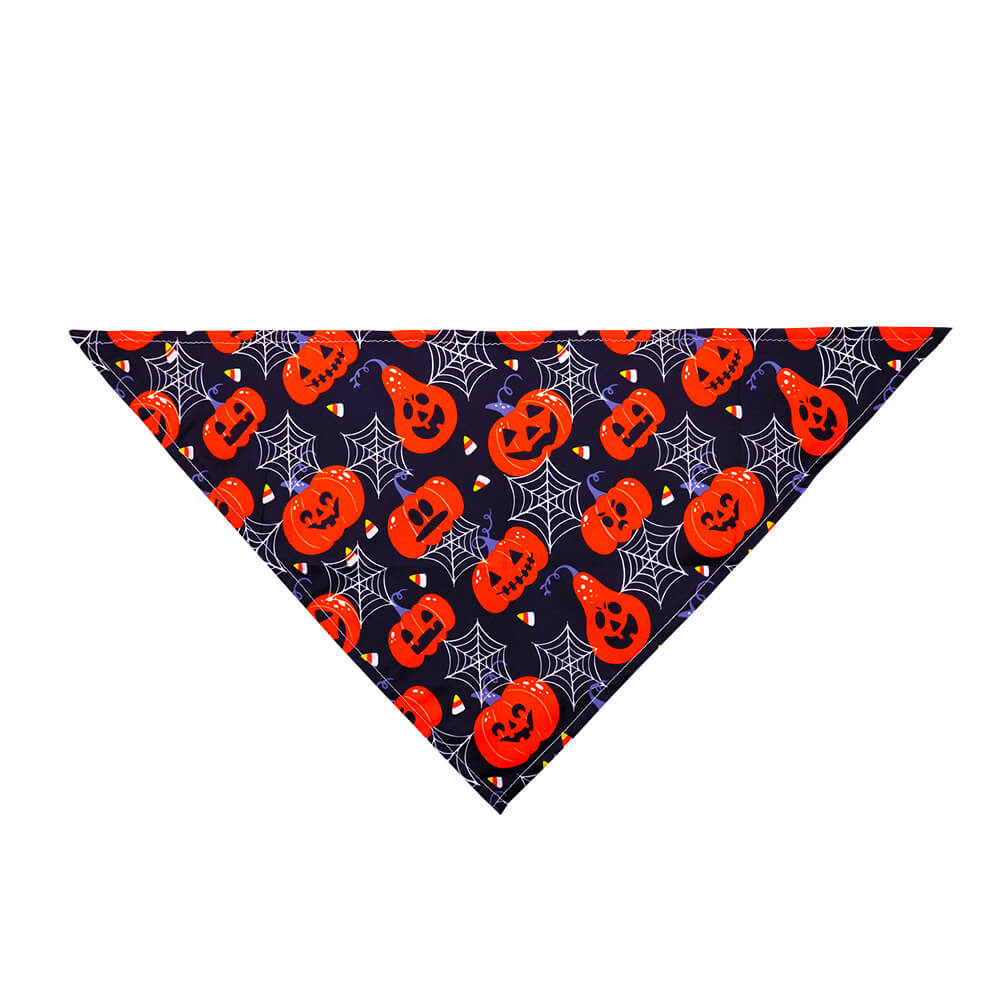 Bandana Triangle pour Animaux Halloween | Tête de Mort Fantôme Citrouille pour Chiens et Chats